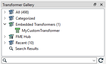 Custom transformer in the Transformer Gallery